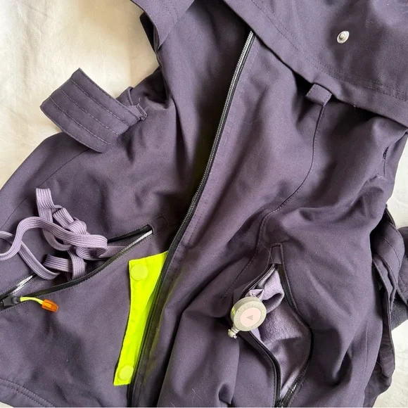Stella McCartney for Adidas Purple Tailored Ski Trench Jacket Coat - Picture 6 of 7